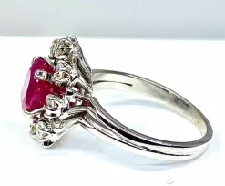 Bague Rubis Diamants