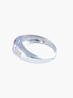 Bague Rubis Diamants
