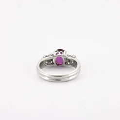 Bague rubis, diamants