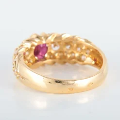 Bague Rubis Diamants