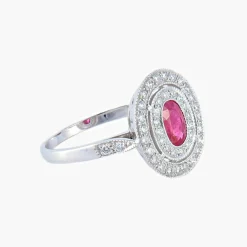 Bague Rubis Diamants