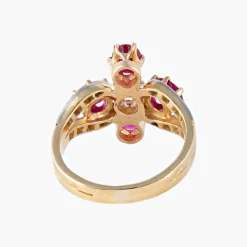 Bague Rubis Diamants
