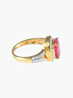 Bague Rubis Diamants