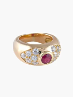 Bague Rubis Diamants