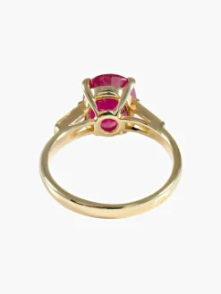 Bague Rubis Diamants baguette