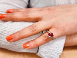 Bague rubis diamants or jaune