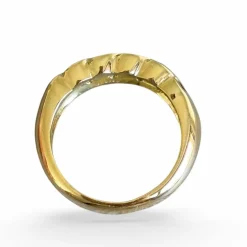 Bague rubis diamants or jaune 18 carats