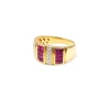 Bague rubis et diamant