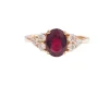 Bague rubis et diamant