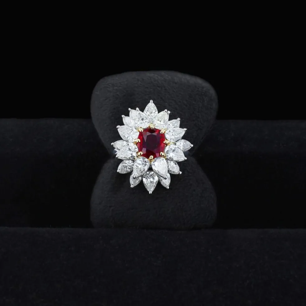 Bague Rubis et Diamant