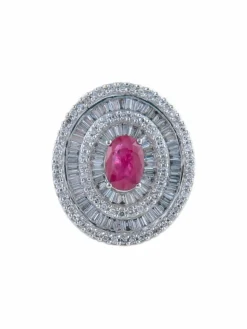 Bague Rubis et Diamants