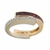 Bague rubis et diamants
