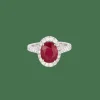 Bague rubis et diamants