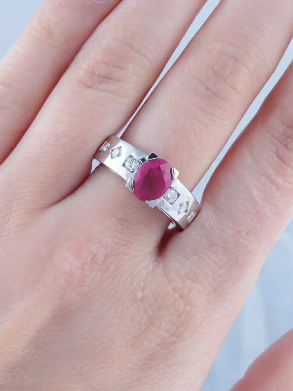 Bague Rubis et Diamants