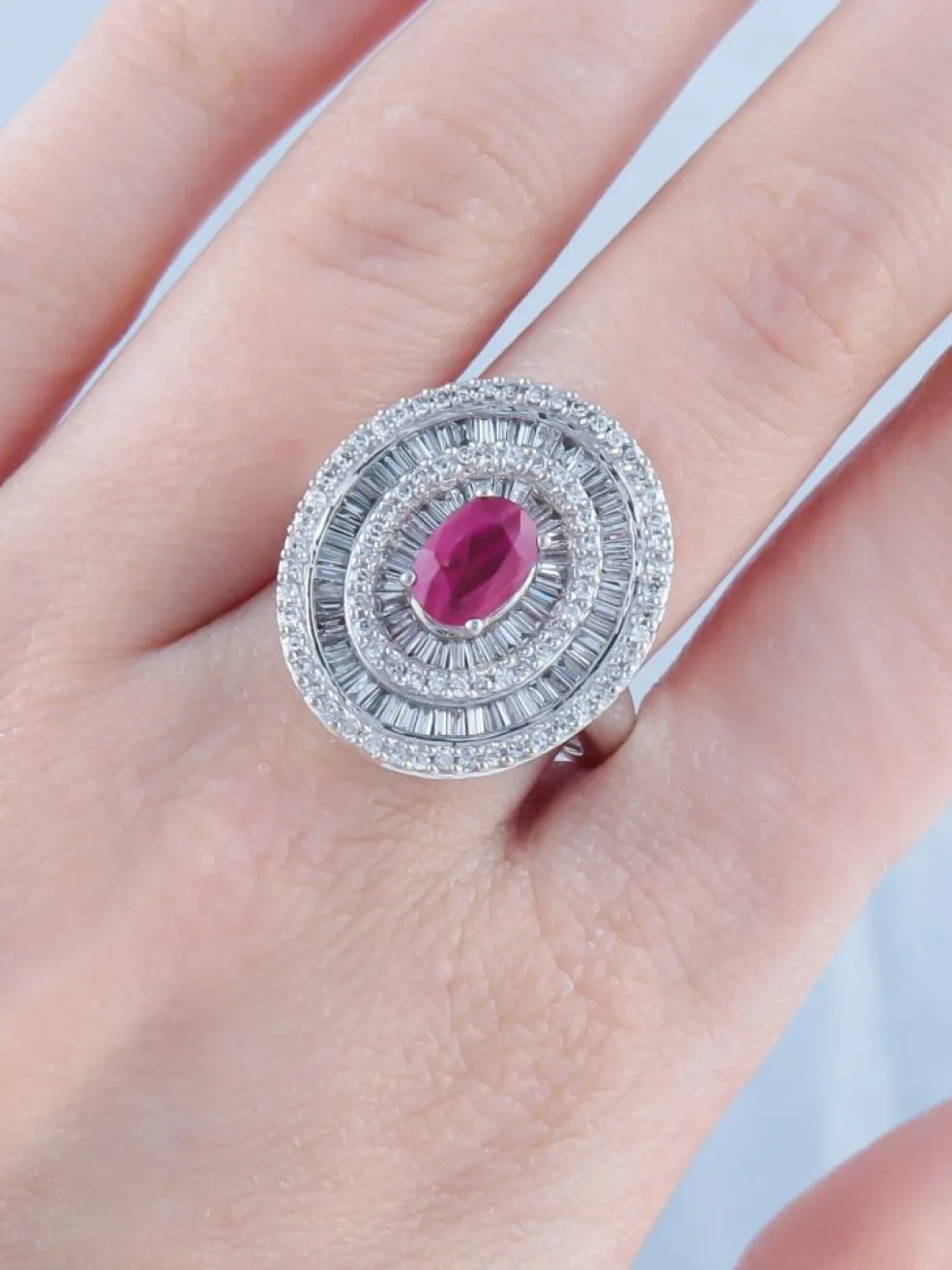 Bague Rubis et Diamants