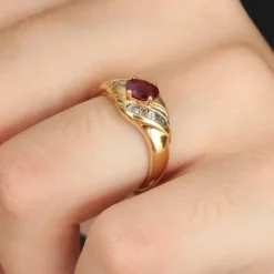 Bague Rubis et Diamants