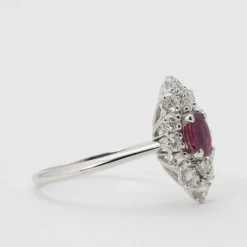 Bague rubis et diamants