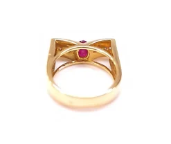 Bague rubis et diamants
