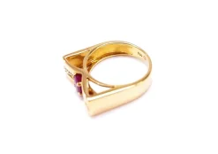 Bague rubis et diamants