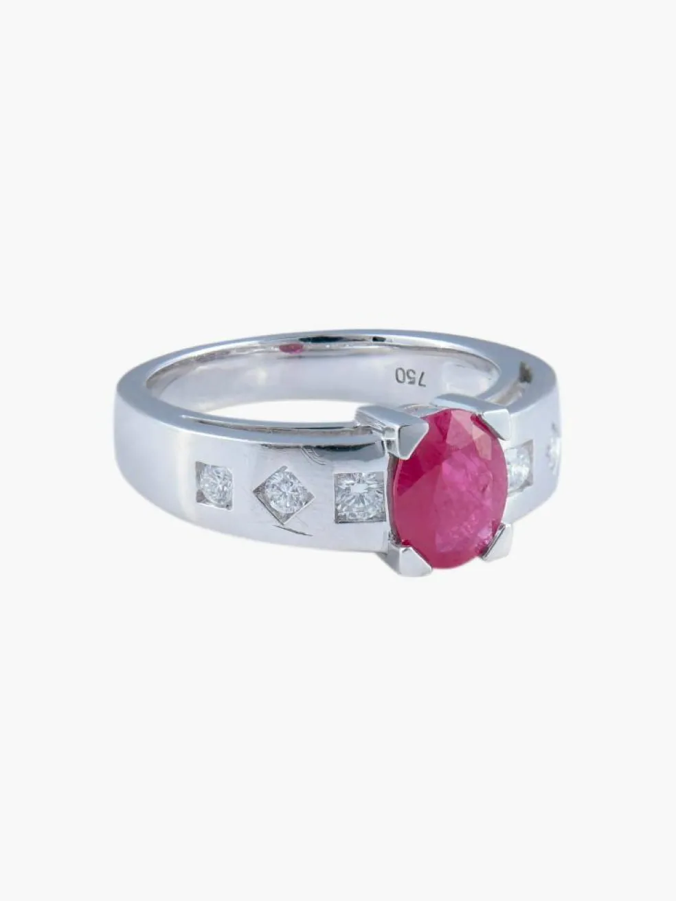 Bague Rubis et Diamants