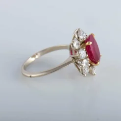 Bague rubis et diamants
