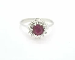Bague rubis et diamants du Mozambique