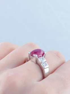 Bague Rubis et Diamants princesse
