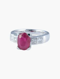 Bague Rubis et Diamants princesse