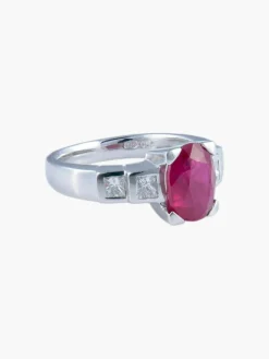 Bague Rubis et Diamants princesse