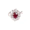 Bague rubis et or blanc