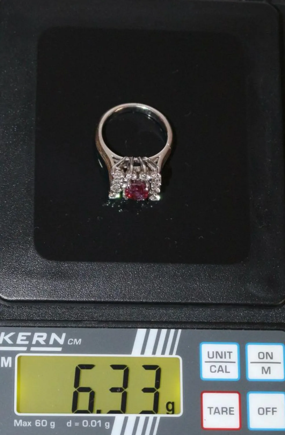 Bague rubis naturel