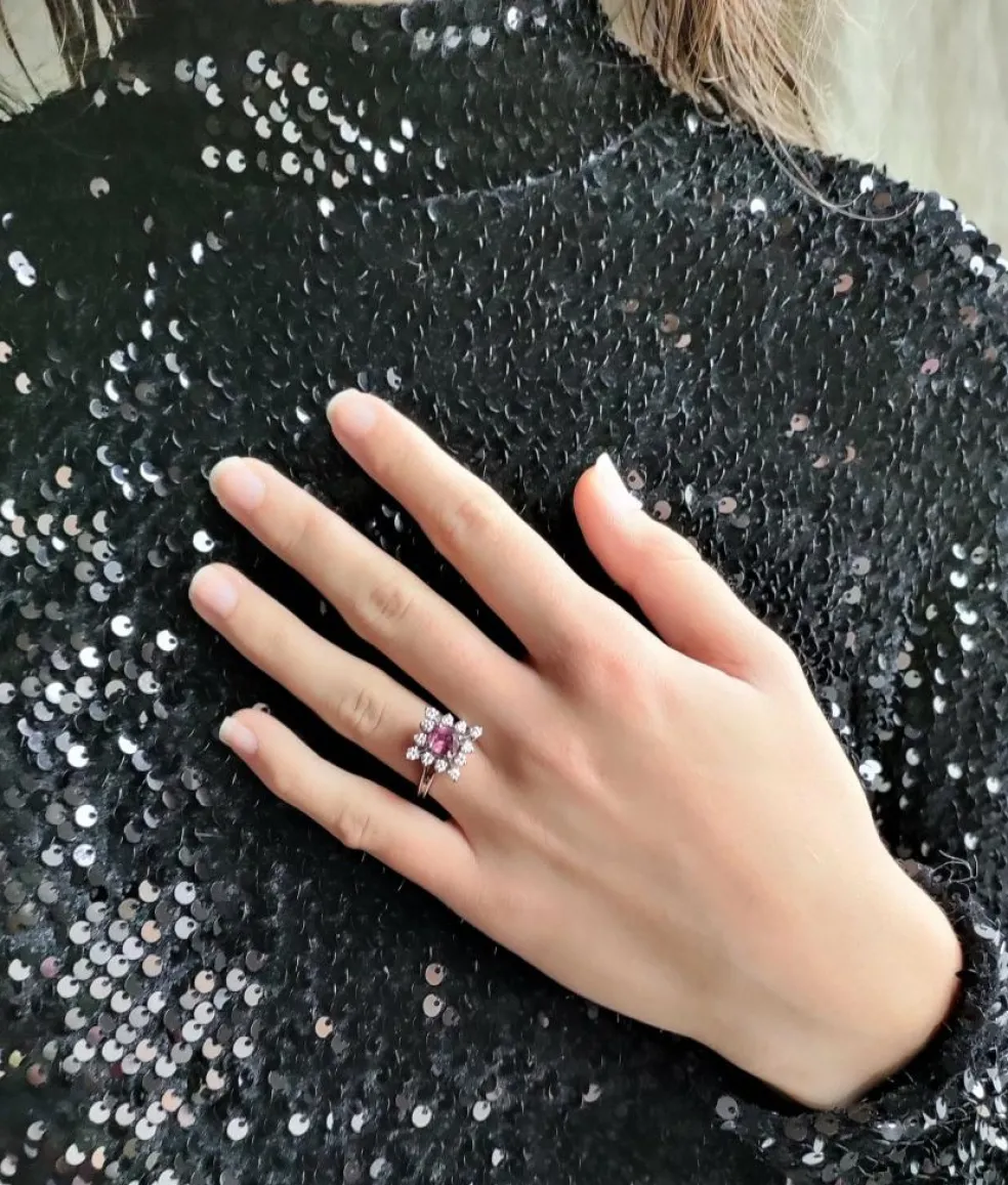 Bague rubis naturel
