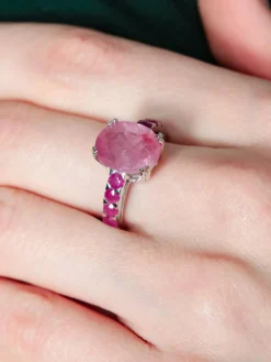 Bague Rubis pastel