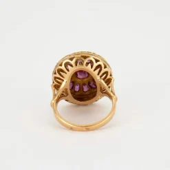 Bague Rubis Roses de Diamant, XIXe siècle