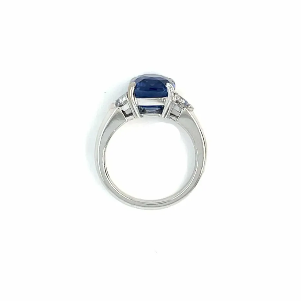 Bague Saphir 6 carats Diamants