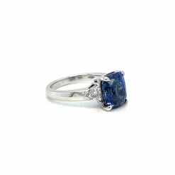 Bague Saphir 6 carats Diamants