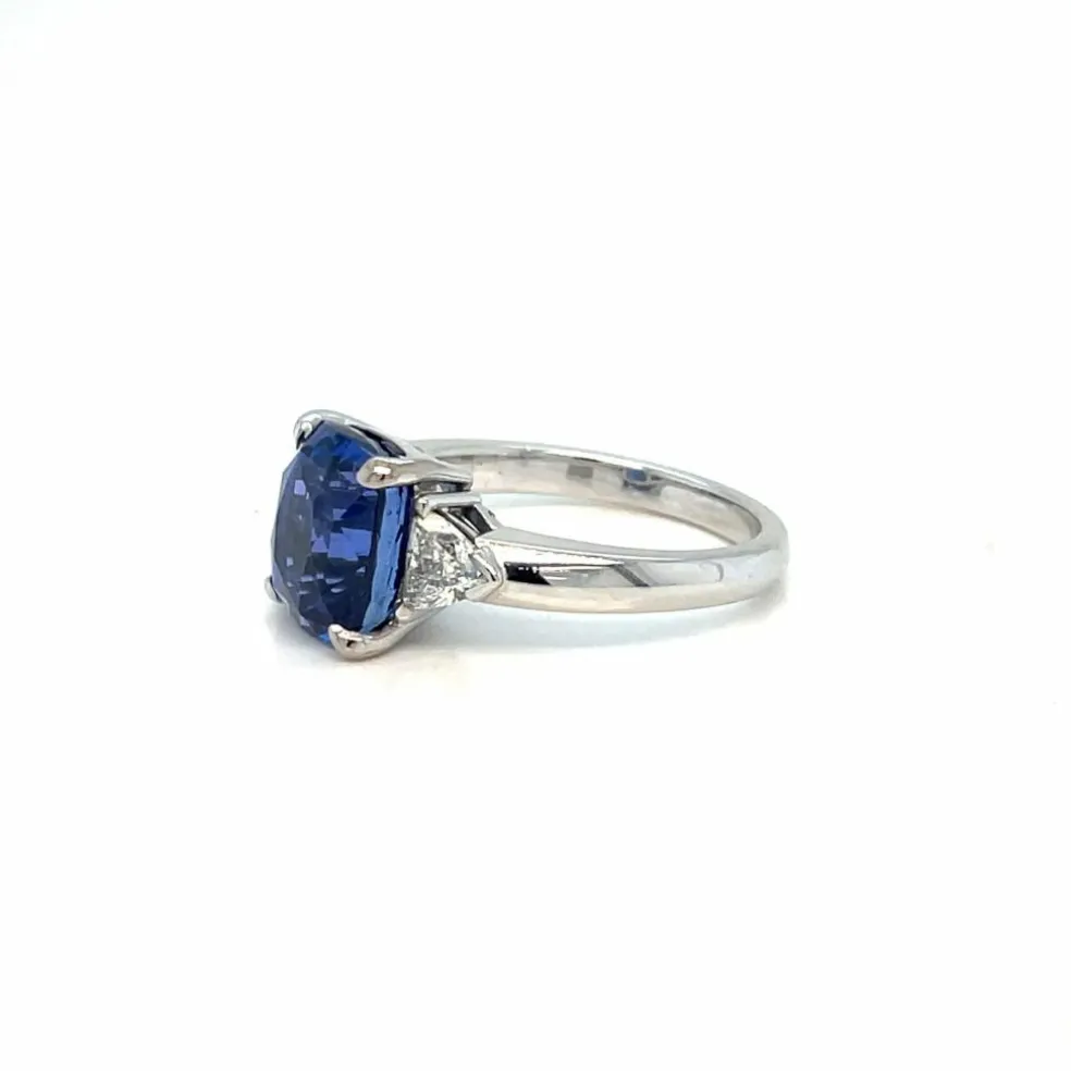 Bague Saphir 6 carats Diamants