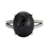 Bague Saphir Cabochon Diamants
