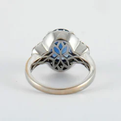 Bague Saphir 3.22ct Diamants