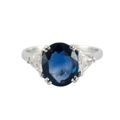 Bague Saphir 2.64ct et Diamants