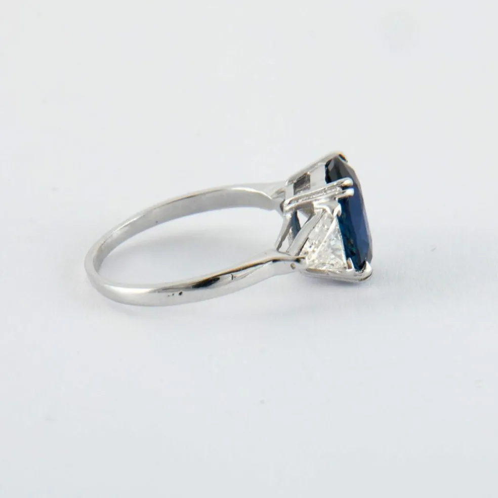 Bague Saphir 2.64ct et Diamants