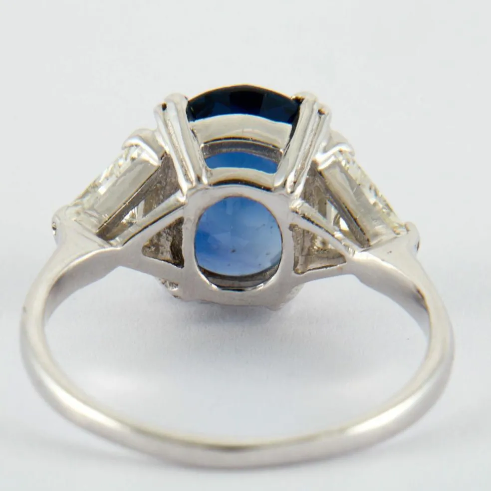 Bague Saphir 2.64ct et Diamants