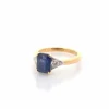 Bague saphir de 2,30cts et diamants