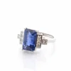 Bague saphir de 4,26cts et diamants