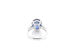 Bague saphir de 7cts et diamants