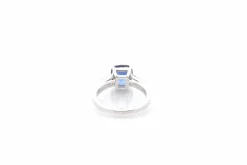 Bague saphir de 2,22cts et diamants