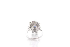 Bague saphir de 2,51cts et diamants