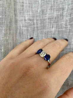 Bague Saphir Diamant