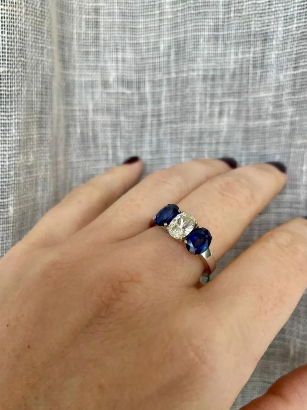Bague Saphir Diamant