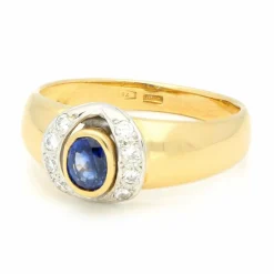 Bague Saphir Diamant